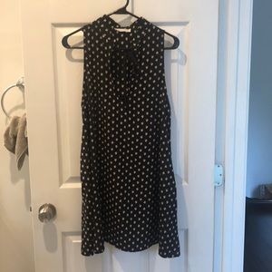 Black dress with flower print